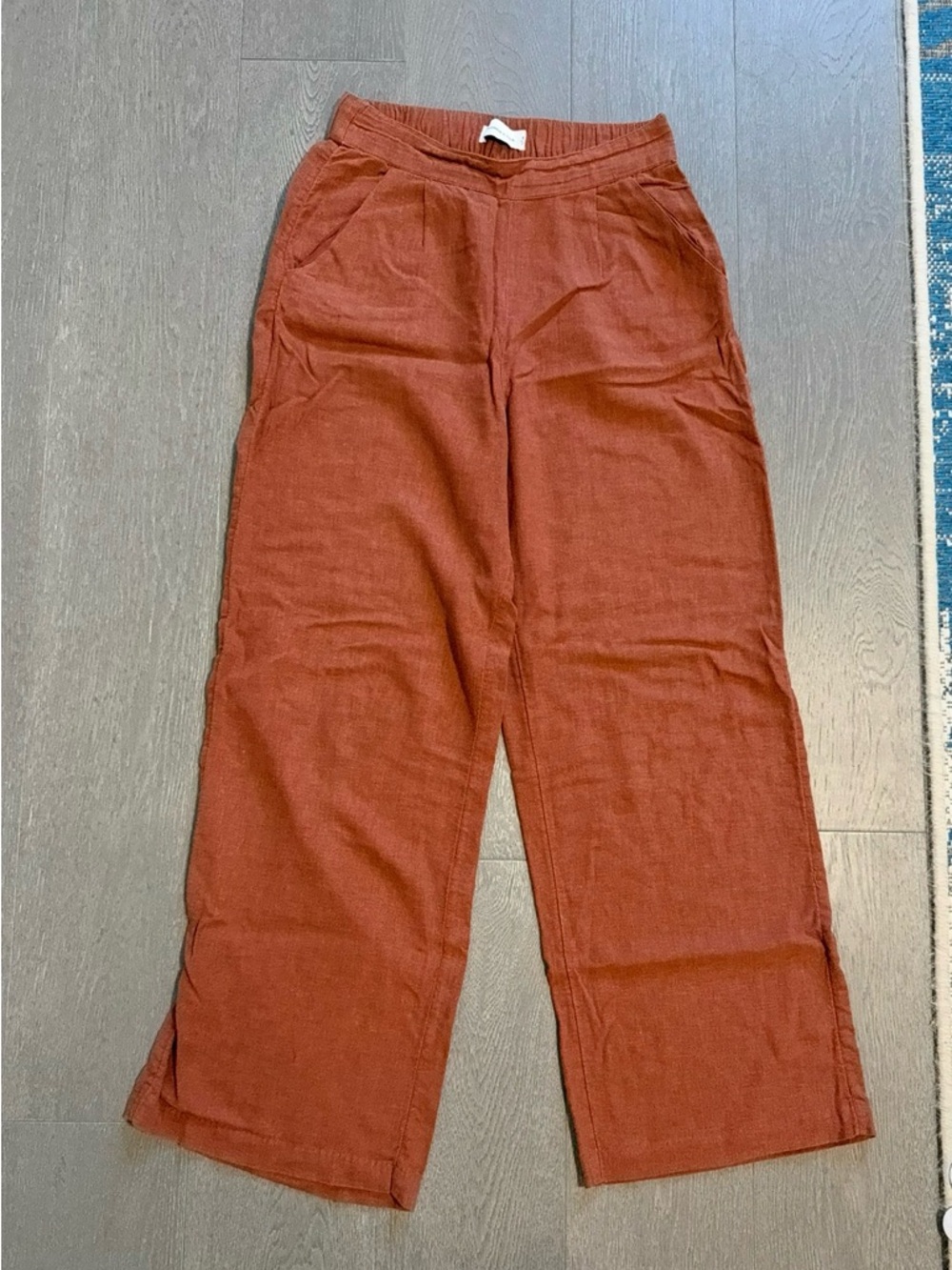 Wide-Leg Pants Linen blend